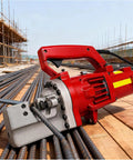 Heavy-Duty Electric Rebar Cutter With Powerful Hydraulic Blade, High-Performance Steel Bar Cutting Tool For Construction Sites And Railway Maintenance on construction site