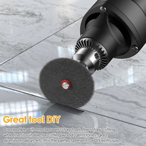 115Pcs Cutting Discs Set For Rotary Tool Accessories cutting tile with HSS circular saw blade attachment
