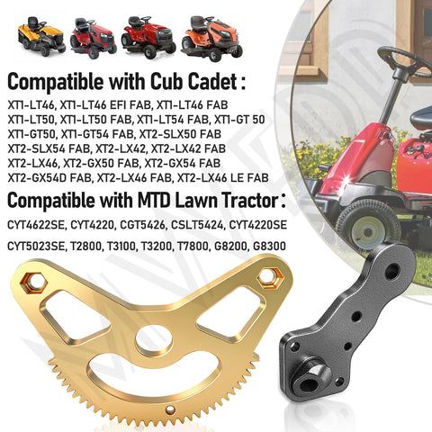 Beefed Up Steering Gear Segment And Pinion Gear With Steering Support Bearing Kit For Lawn Mowers Compatibility Overview