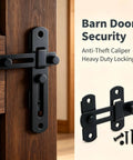 Badass 2 Pack 4 Inch Matte Black Gate Latches Forged From Premium SUS304 Stainless Steel Heavy Duty Rust Proof Farm Gear For Barns And Fences Built Tough With Zero Hassle Anti Theft Caliper Security on wooden door