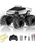 Remote Control Amphibious Monster Truck 1:18 Scale For Boys And Girls, Waterproof 4WD RC Truck in water with kit items
