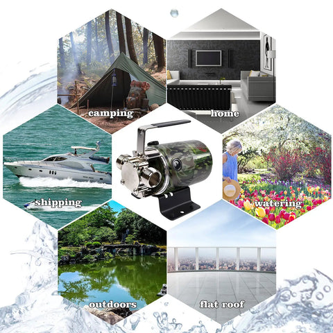 Heavy Duty 115V Electric Utility Water Transfer Pump Hauls 330 Gallons Per Hour Without Breaking A Sweat For Basement Drainage Pool Cleanup And Backyard Irrigation Work in various use settings.