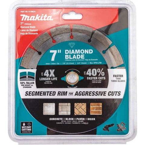 Packaging of 7 Inch Diamond Blade Segmented For Concrete Block Brick And Pavers General Purpose With 50 Percent Taller Segments