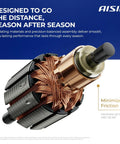 Close-up of Heavy Duty HVAC Blower Motor With Wheel Assembly For Cars And Trucks Plug And Play Cabin Cooling Fan Replacement.