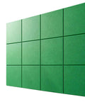 Peel And Stick Acoustic Wall Panels 12 Pack SoundProof Foam Tiles arranged in a grid pattern on a wall, ideal for noise reduction.