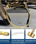 Hydraulic Steering Bleed Kit For Boats With Leak Proof Brass Connectors And Quick Connection Pro Grade Enhanced Marine Bleeder Tool
