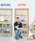 Clear Flexible Plastic Leveling Shims 30 Pack For Home Improvement And Furniture Stabilization before and after use