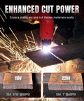 Plasma Cutter 55A Non HF Non Touch Pilot Arc 4 In 1 Plate Grid Cutting Gouging Marking 1 Inch Max Cut 110 220V IGBT