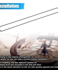12 Pack 14G J Bend Bicycle Steel Spokes 290mm with Brass Nipples Replacement Kit for Mountain Bike installation guide