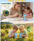 Kid Friendly Handheld Microscope With 4K Live View, 2.4 Inch IPS Screen, 1000x Magnification, Built In Camera, 12 Prepared Slides, STEM Educational Toy for Learning and Exploration, Perfect Gift for Ages 3 to 12 used indoors and outdoors by kids