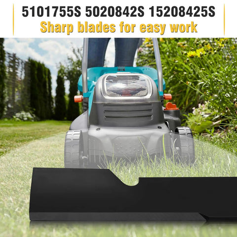 61 Inch Lawn Mower Blades Set For Scag Ferris Bad Boy Mowers Provide Clean Precise Cuts; replacement blades image