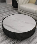 Round table with Marble Contact Paper For Countertops And Cabinets Waterproof Peel And Stick Vinyl Wrap Glossy Marble Wallpaper