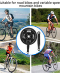 24-34-42T Square Taper Bike Crankset With 170mm Arm for 21 24 27 Speed Mountain and Road Bikes, black aluminum, cyclists riding