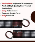 Heavy Duty Residential Garage Door Extension Springs 2-Pack 160 Lb Capacity Brown, Easy Install, steel springs close-up