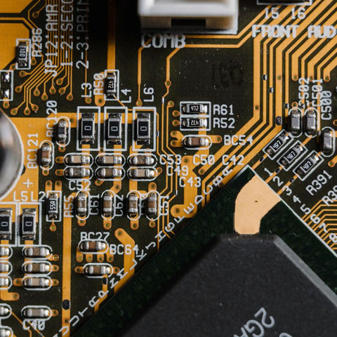 Close-up of 2512 Surface Mount Chip Resistor Kit Twenty Piece 100 Ohm One Percent Tolerance One Watt Ceramic Resistors