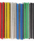 36 Piece Breakable Pin Header Kit 2.54mm Pitch Single Row Male Headers Multi Color Set for PCB Breadboard and DIY Electronics Projects