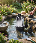 Cordless Submersible Water Pump 1003 GPH High Flow Battery Operated Drain Pump for garden pond water transfer and irrigation.