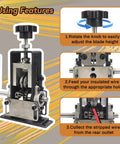 Manual Wire Stripping Machine For Copper And Aluminum Wires With Hand Crank Or Drill Compatibility, tool close-up view.