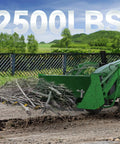 Clamp On Debris Forks For 48 Inch Buckets, Heavy Duty Quick Attach Pallet Forks Up To 2500 Lbs, Built For Tractor Loader And Skid Steer