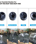 Submersible Water Pump With Fountain Jets For Ponds Fountains Aquariums And Aquaponics Easy Setup Adjustable Flow Control Jet Nozzles