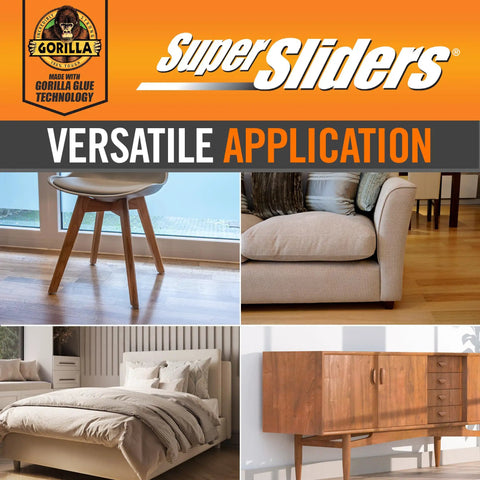 Assorted Felt Furniture Sliders For Hardwood Tile And Laminate Floors With Quiet Glide And Noise Reduction Adhesive Pads
