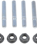 Exhaust Flange Stud Kit M10-1.5 x 62mm Direct Replacement with six steel studs and nuts for select vehicles.