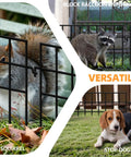 45.33 Feet No Dig Animal Barrier Fence With 32 Panels For Garden And Yard Keeps Pets And Rabbits Out 13 Inch High Metal Fence