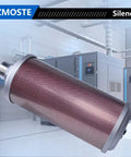 Exhaust Silencer For Air Compressors Dryers And Vacuum Pumps 1-1/2 Inch NPT Male Interface Heavy Duty Metal Housing