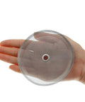 Hand holding Six Pack French Press Replacement Filters 4 Inch Stainless Steel Mesh Screens for 1000 ML 34 Oz Eight Cup Coffee Makers