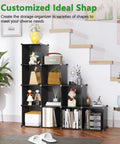 12 Cube Storage Organizer Shelving Unit With DIY Plastic Modular Book Shelf Cubby Cabinet For Bedroom Living Room And Home Office In Black 36.6 Long 12.4 Wide 48.4 High displaying books and decor