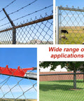 One Man Chain Link Fence Top Rail Fabric Hanging Tool Heavy Duty Stretcher With Steel Cable Hook And Non Slip Handle DIY Friendly