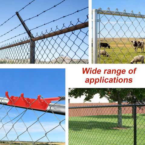 One Man Chain Link Fence Top Rail Fabric Hanging Tool Heavy Duty Stretcher With Steel Cable Hook And Non Slip Handle DIY Friendly