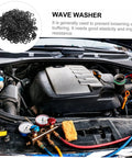 Spring Wave Washer Gasket Kit 500 Pieces Spring Steel Wave Washers For Electrical Connections And Automotive Applications, Prevent Loosening, Protect Screws, High Resilience And Durable Sealing in car engine bay