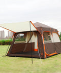 Instant Family Cabin Tent With Two Rooms And Three Doors Mesh Windows Waterproof Double Layer Design Easy Setup In 60 Seconds