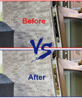 Tandem Replacement Sliding Patio Door Rollers Kit with 1-1/4 Inch Steel Ball Bearing Wheels before and after installation