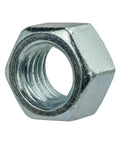 Built Tough Heavy Duty Hex Nuts Zinc Plated Steel One And A Half Inch six thread grade two pack fifty visible hex nut side view