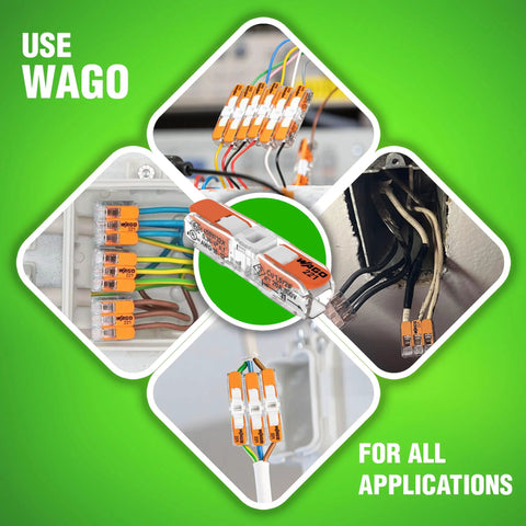 Lever Nut Wire Connectors Kit Inline 20 Piece 2212401 Pack for solid stranded and fine stranded conductors in electrical connections.