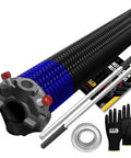 Beefy Torsion Spring Kit For Right Side Garage Door 262x2x36 With 1 Inch Bearing Winding Bars Non Slip Gloves Installation Manual