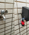 Water Spigot Lock With Adjustable Design Tough Universal Fit For All Standard Hose Bibs No Tools Required Easy Install shown on faucet