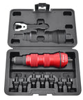 Rivet Nut Drill Adapter Kit Turns Any Drill Into A Power Rivet Nut Setter With 8 Mandrels And Nosepieces In Metric And SAE in case