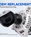Beefed Up 170 Amp 12V Alternator Upgrade For Buick Enclave 2008 2017 For Chevy Traverse 2009 2017 focus on plug