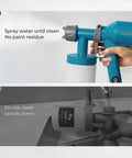 Cleaning the Snag This Featherweight Electric Paint Sprayer With A Quick Swap Cup And 20 Oz Capacity while maintaining its integrity.