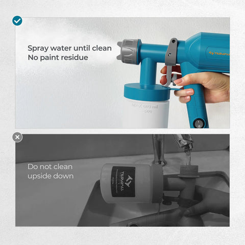 Cleaning the Snag This Featherweight Electric Paint Sprayer With A Quick Swap Cup And 20 Oz Capacity while maintaining its integrity.
