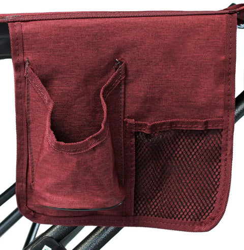 Side pockets of All In One Portable Folding Hammock With Metal Frame And Retractable Canopy Ideal For Camping Patio Or Backyard Chill Sessions