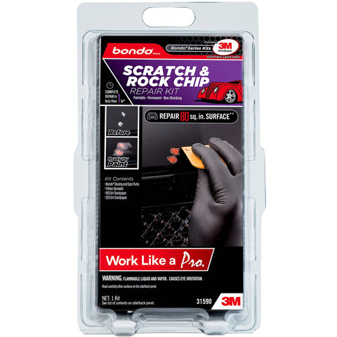 Scratch And Rock Chip Repair Kit For Cars with Paintable Finish Permanent Non Shrinking Repair in original packaging
