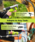 Cordless 12000 PSI Electric Grease Gun Kit with Dual 2.0Ah Batteries shown in use, great for trucks, cars, RVs, and farm DIY projects.