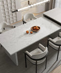 Marble Contact Paper For Countertops Peel And Stick Self Adhesive Waterproof White Grey Faux Marble Wallpaper on kitchen table
