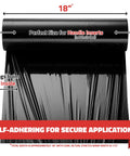 40 Pack 18 Inch Black Stretch Wrap 80 Gauge Heavy Duty Pallet And Package Security Film For Moving Shipping And Storage 1,100 Sq Ft Of Durable Protective Wrap, 18-inch roll