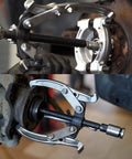 Beefy Heavy Duty Gear Puller Set With 3 Jaw Pullers For Flywheels Pulleys And Gears Includes 3 Inch 4 Inch And 6 Inch Options