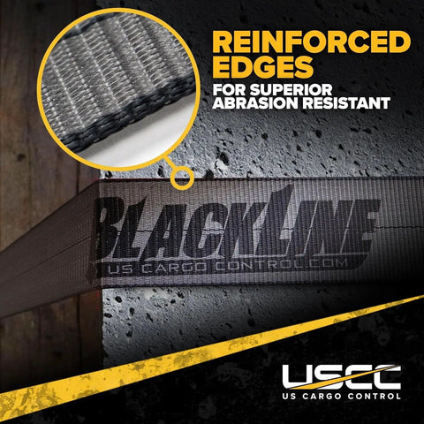 Heavy Duty Ratchet Straps 4 Pack 2X18 Inch Black Tie Down Straps With Double J Hooks Secure Your Ride Smooth 13000 Lbs Break Strength Truck And Trailer Cargo Strap Set No Sweat Hauling With Tough As Nails Polyester Webbing